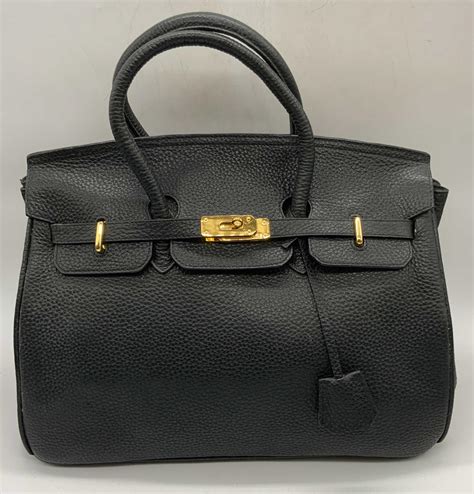 vintage black leather hermes bag with chain link front|Hermes Bag With Chain .